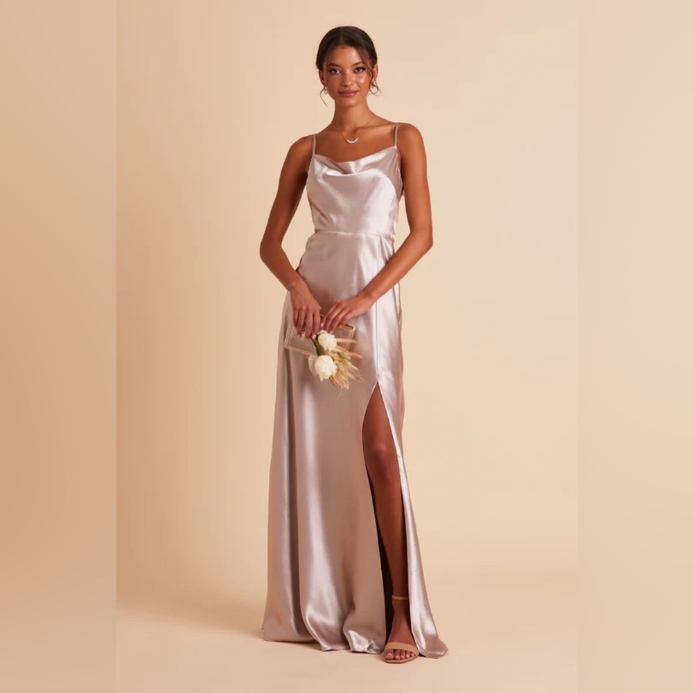 Buddy Grey Taupe Lisa Long Dress